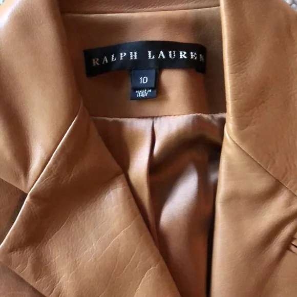 Ralph Lauren black label leather blazer - Picture 2 of 4